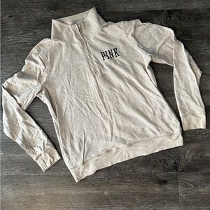 PINK Quarter-Zip Pullover Sweatshirt
